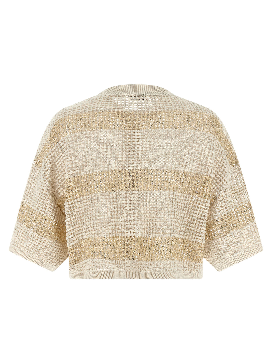 Brunello Cucinelli Beige Cotton Cardigan