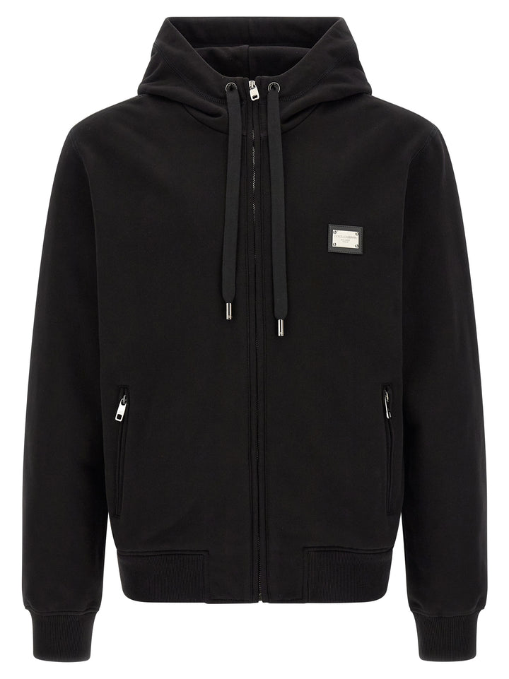 Dolce &amp; Gabbana Black Cotton Sweatshirt
