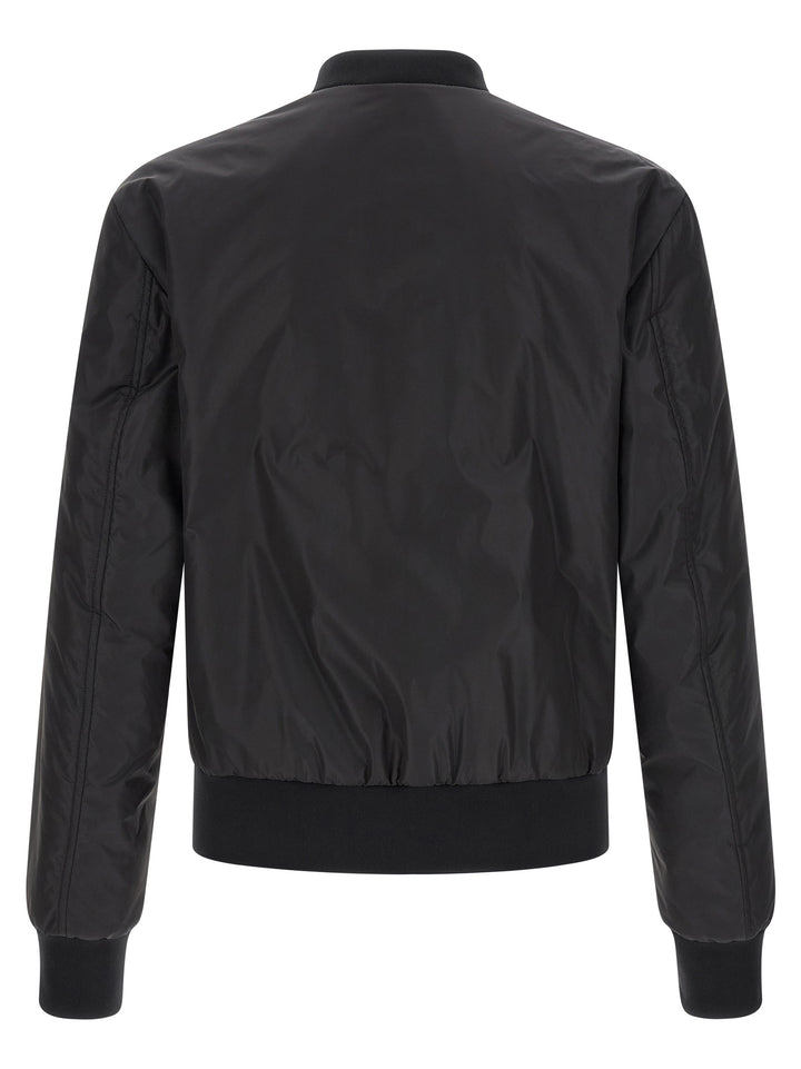 Dolce &amp; Gabbana Black Polyamide Bomber