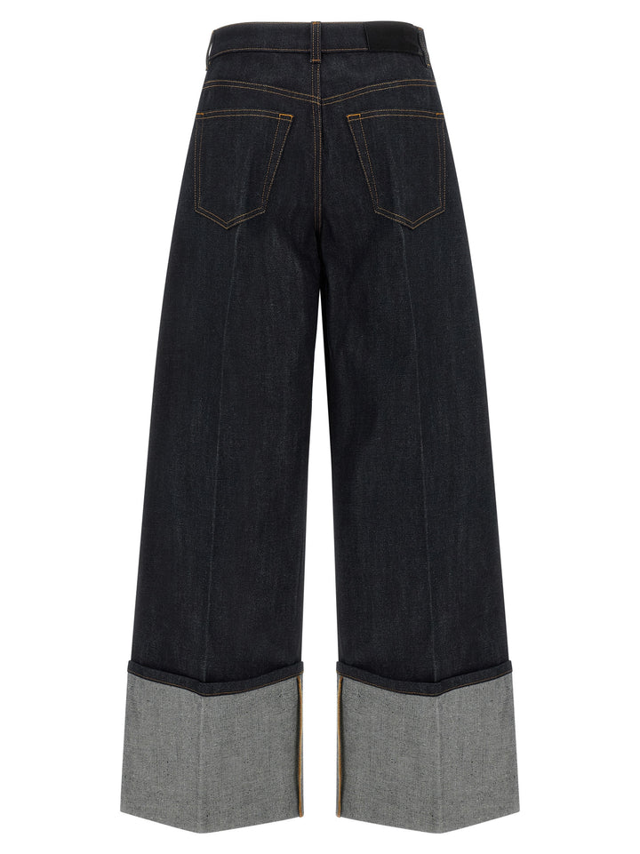 Givenchy Blue Cotton Flared Jeans