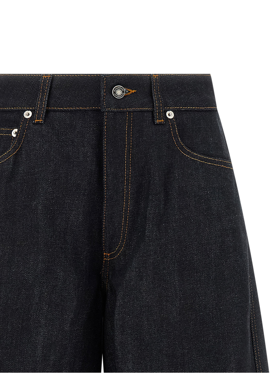 Givenchy Blue Cotton Flared Jeans