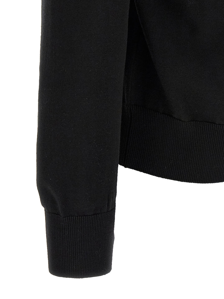 Dolce &amp; Gabbana Black Virgin Wool Cardigan