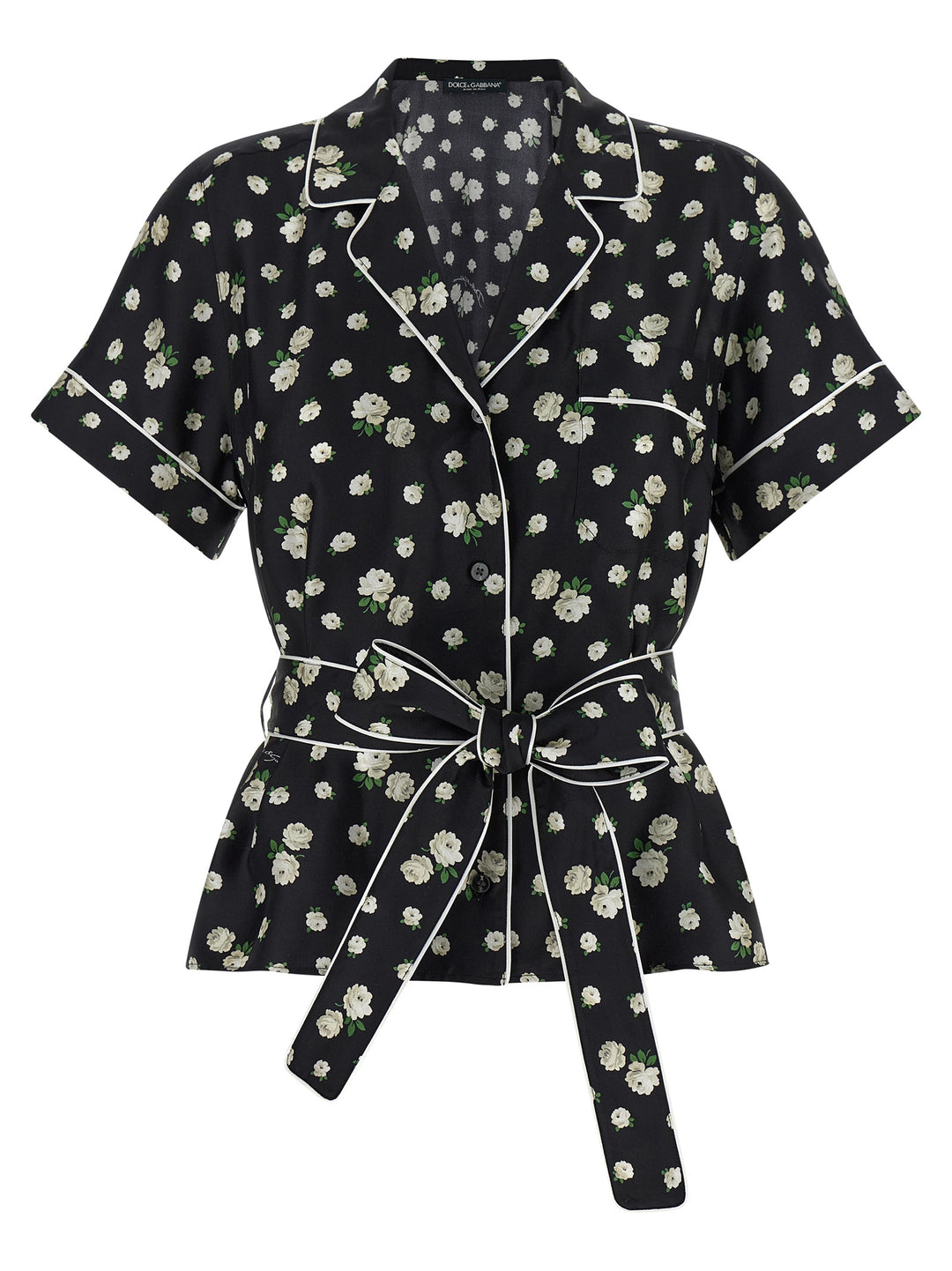 Dolce &amp; Gabbana Black Silk Blouse