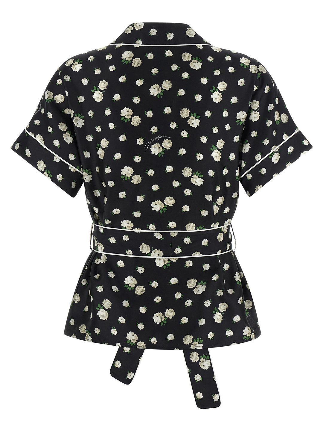 Dolce &amp; Gabbana Black Silk Blouse