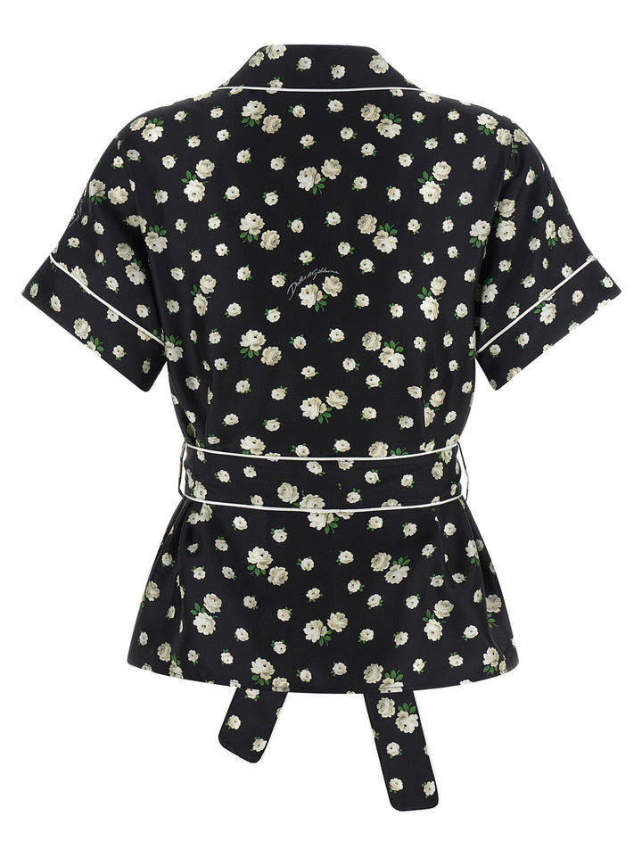 Dolce &amp; Gabbana Black Silk Blouse