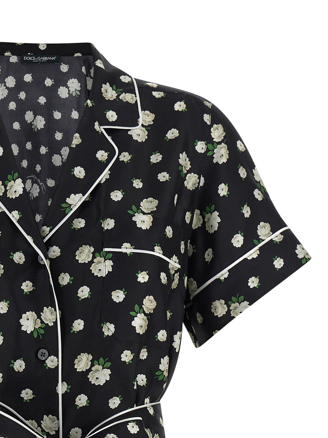 Dolce &amp; Gabbana Black Silk Blouse