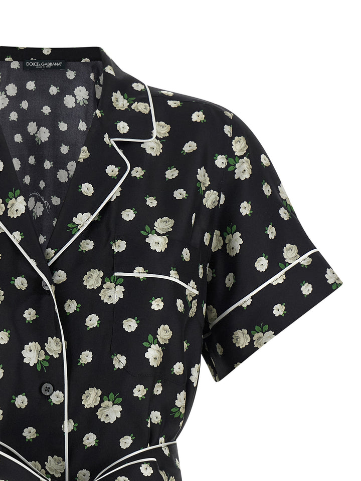 Dolce &amp; Gabbana Black Silk Blouse