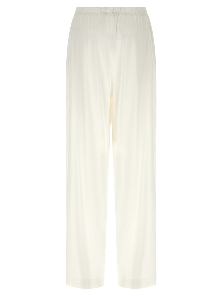 Max Mara White Linen Casual Pants