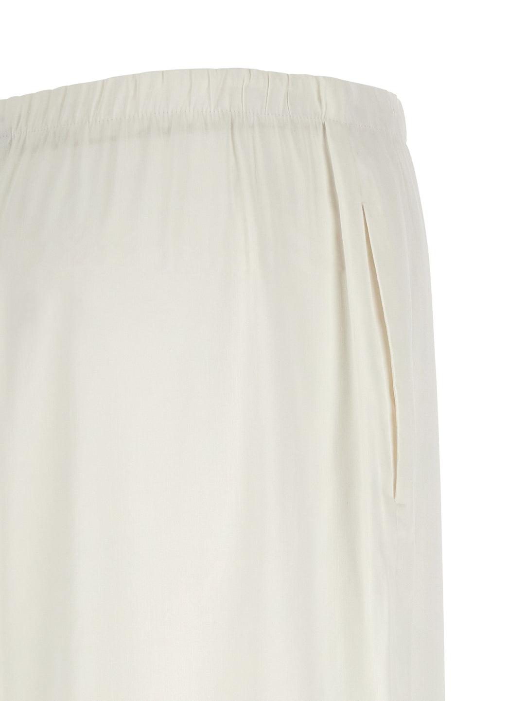 Max Mara White Linen Casual Pants