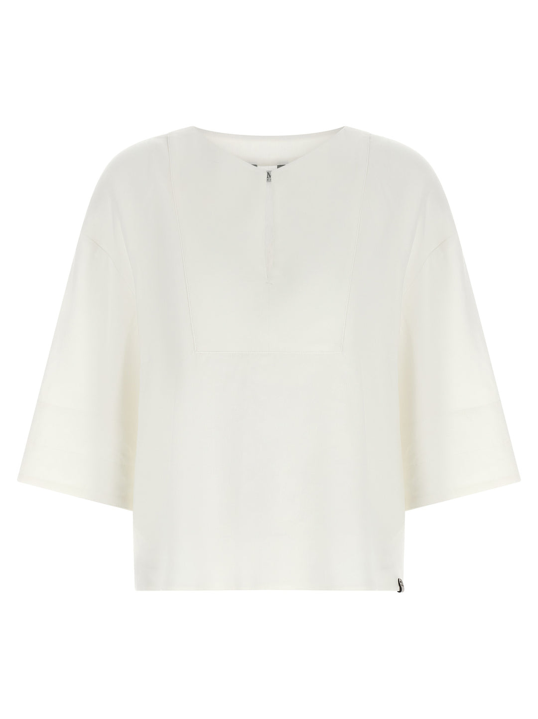 Max Mara White Linen Blouse