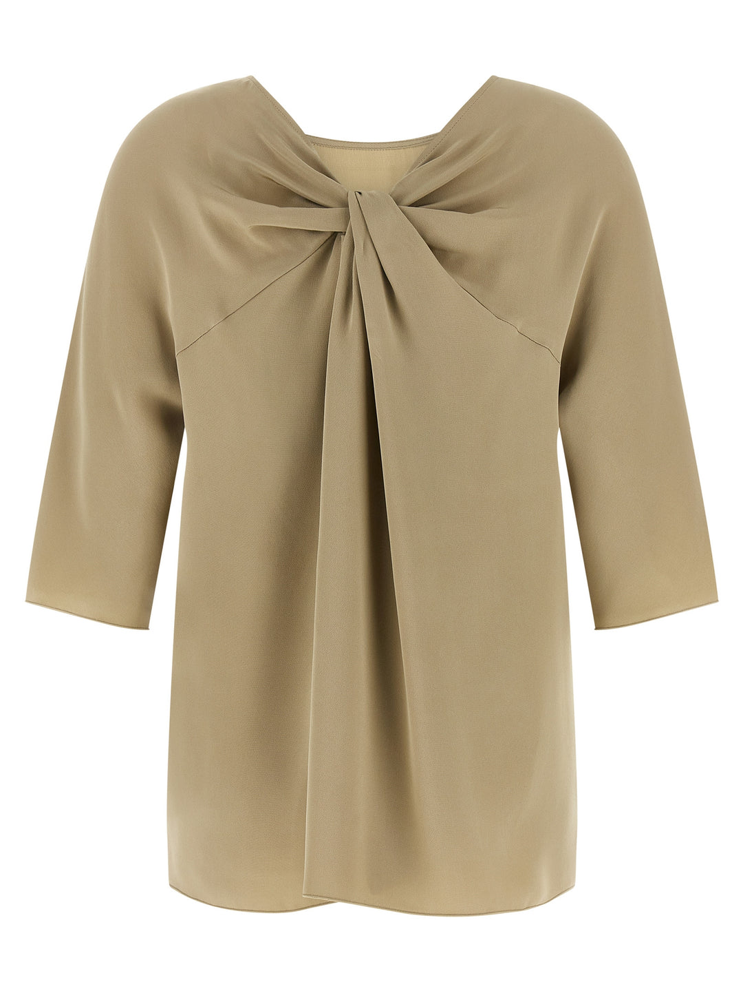 Max Mara Beige Silk Blouse