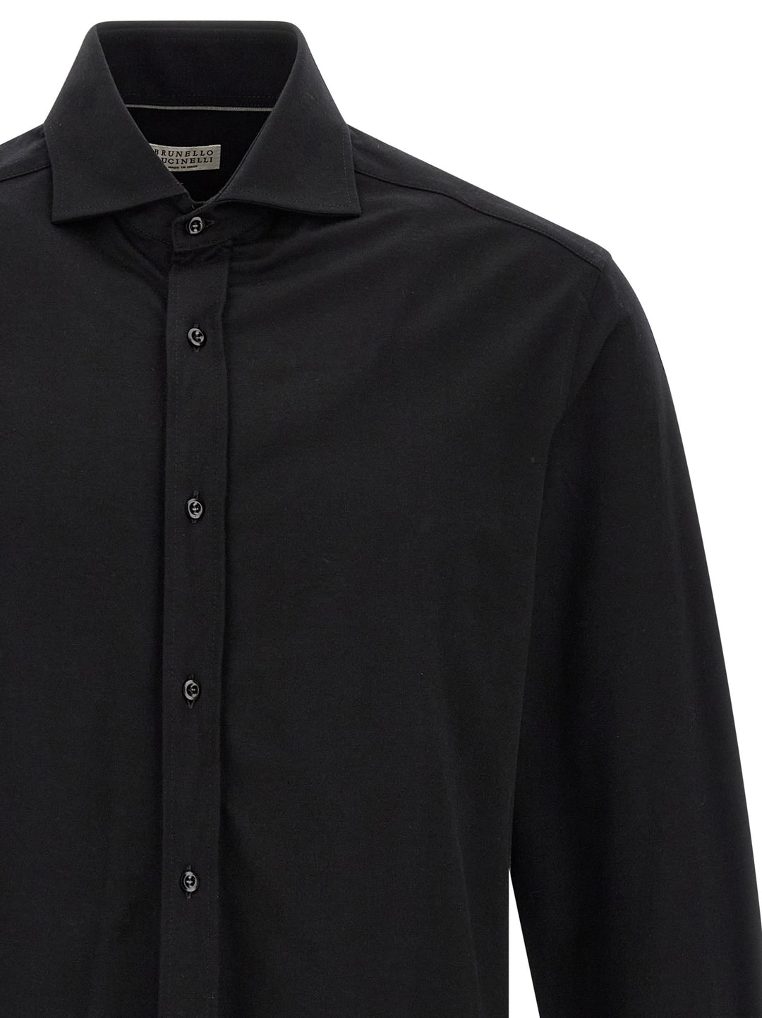 Brunello Cucinelli Black Cotton Blouse