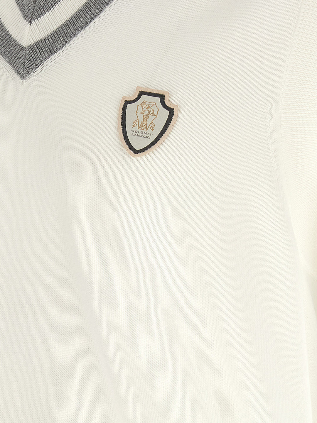 Brunello Cucinelli White Cotton Sweatshirt