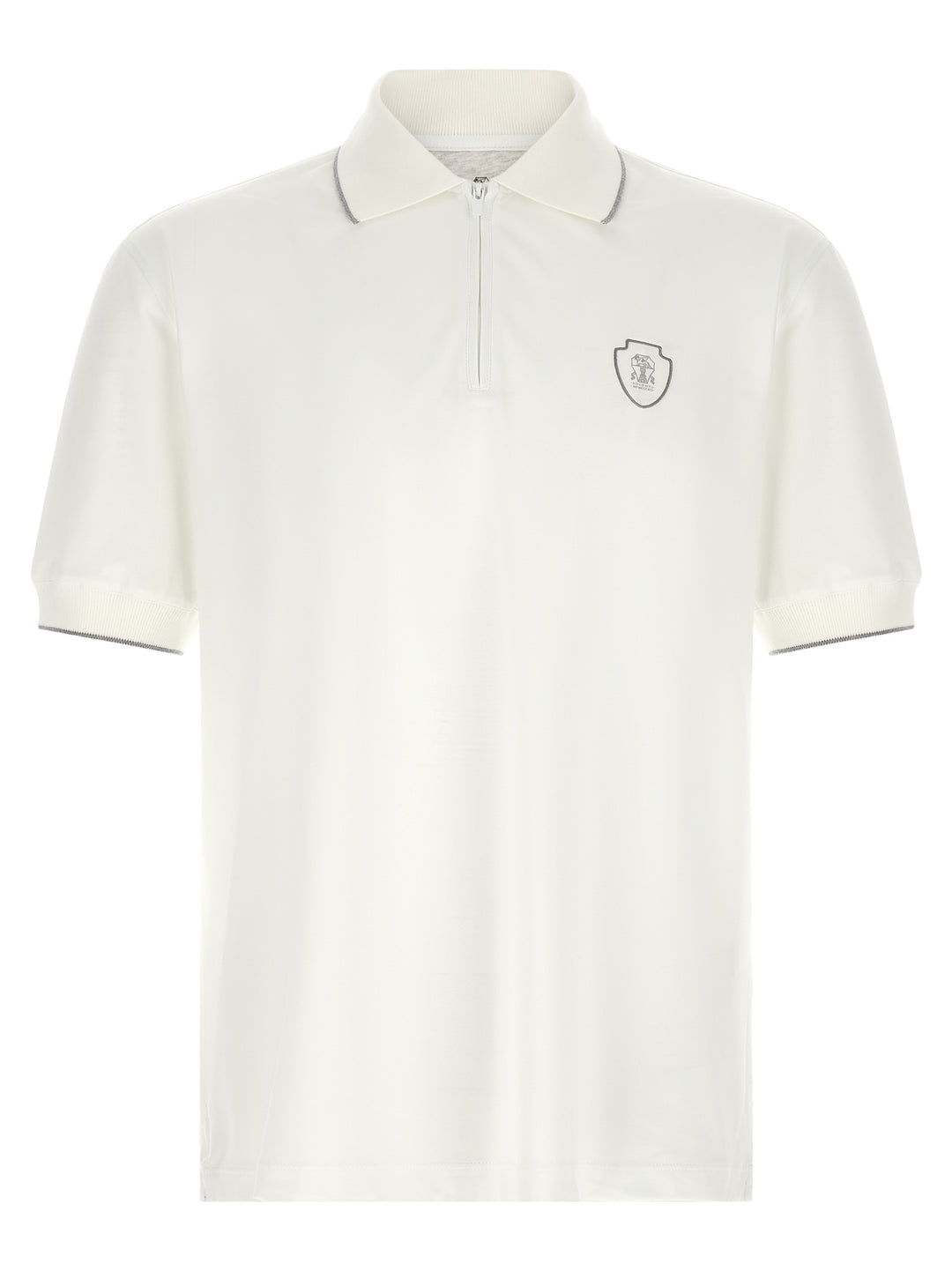 Brunello Cucinelli White Polyamide Polo Shirt