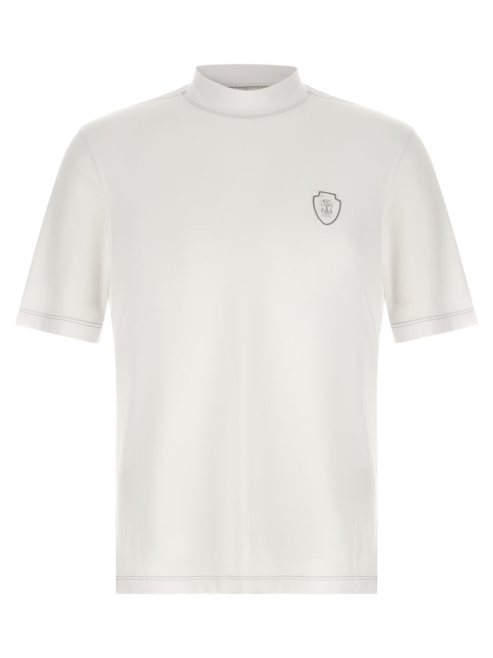 Brunello Cucinelli White Polyamide T-Shirt