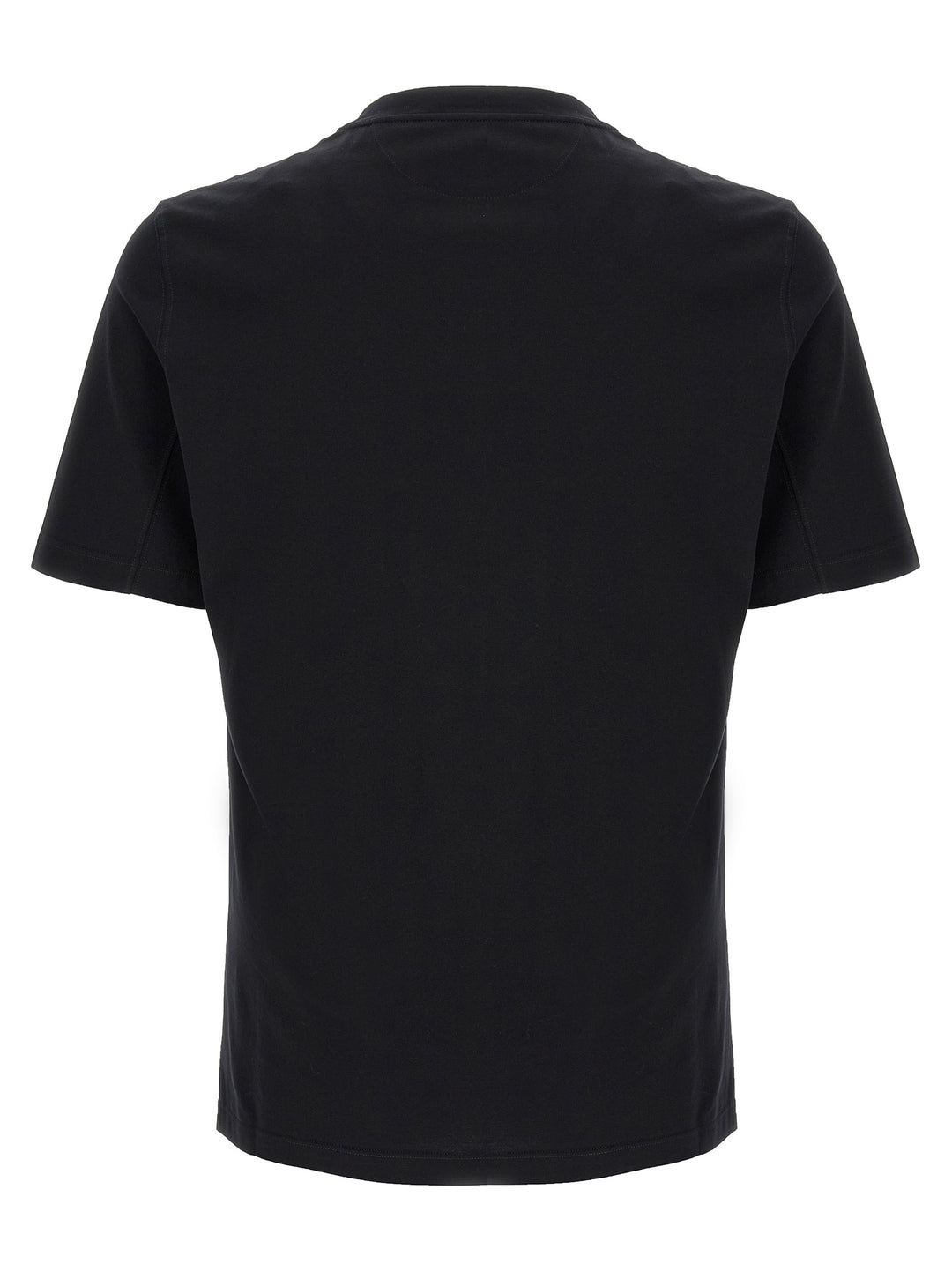 Brunello Cucinelli Black Cotton T-Shirt