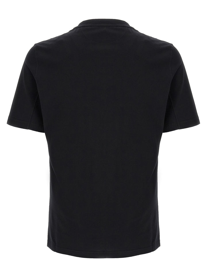 Brunello Cucinelli Black Cotton T-Shirt