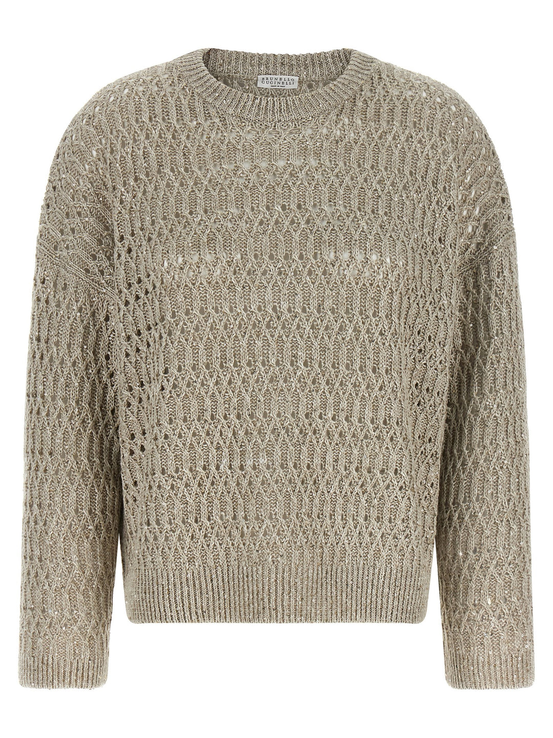 Brunello Cucinelli Beige Linen Cardigan