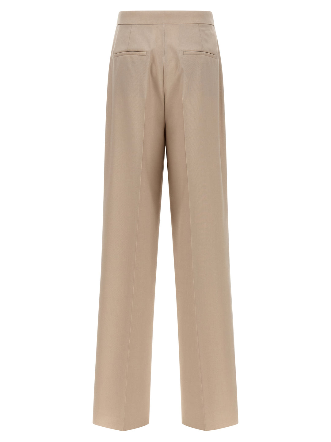 Max Mara Beige Virgin Wool Dress Pants