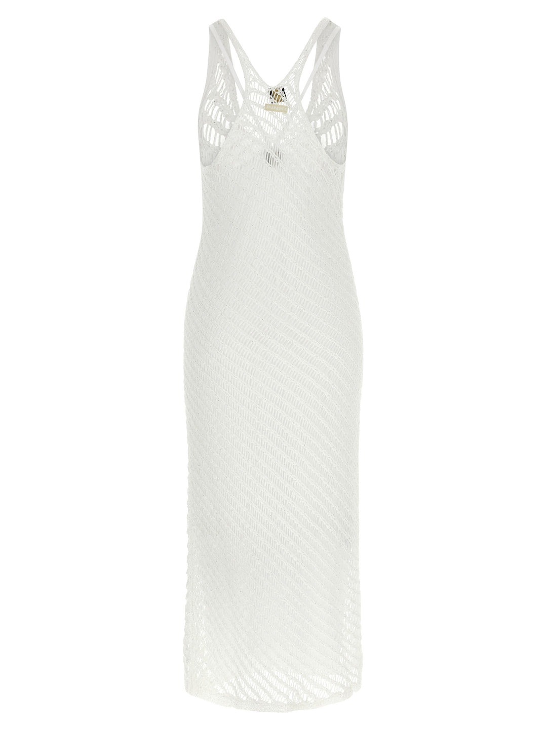 PINKO White Polyester Long Dress