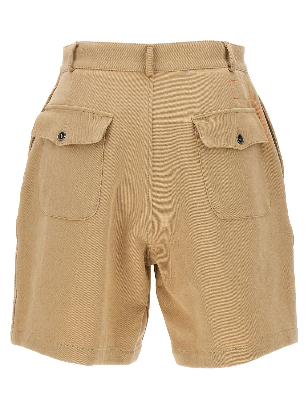 Women’s Fortela Beige Cotton Bermuda Shorts