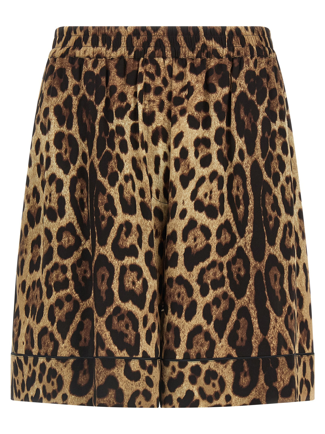 Dolce &amp; Gabbana Brown Silk Bermuda Shorts
