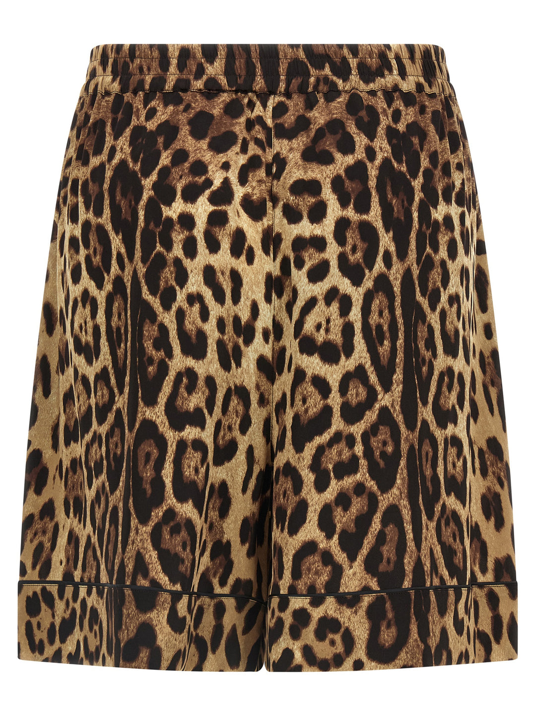 Dolce &amp; Gabbana Brown Silk Bermuda Shorts