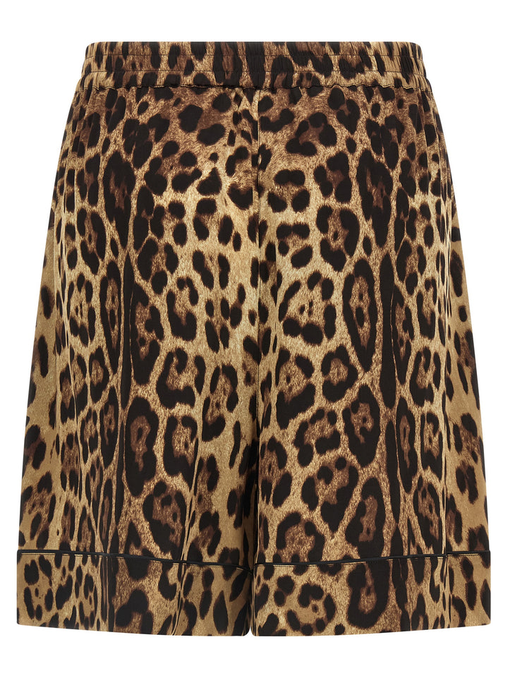 Dolce &amp; Gabbana Brown Silk Bermuda Shorts