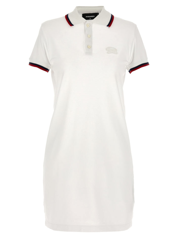 Dsquared² White Cotton Short Dress
