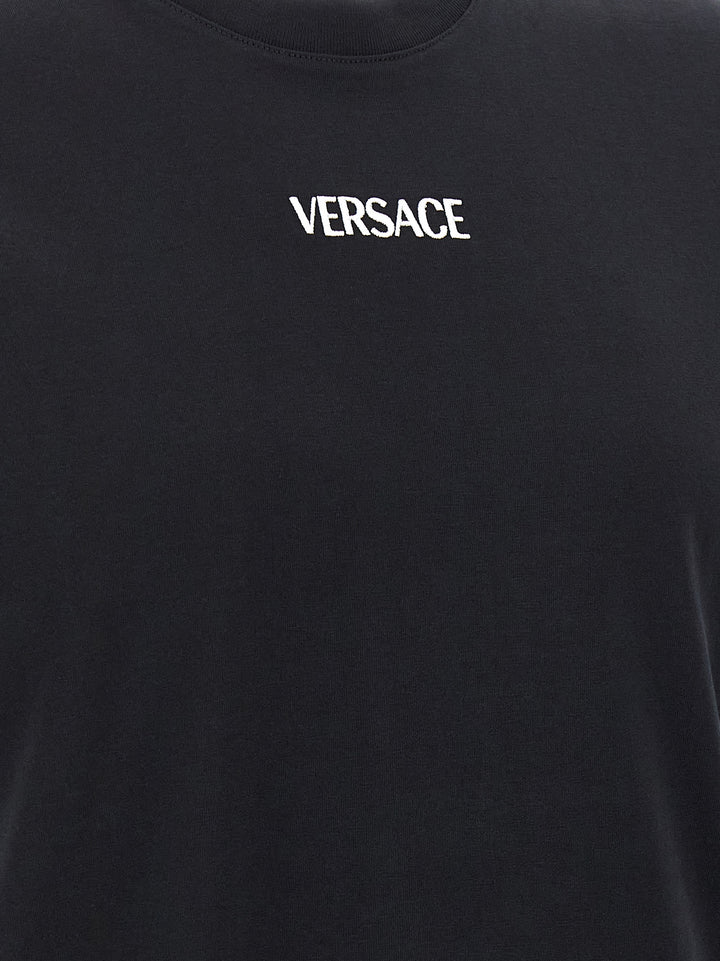 Versace Black Cotton T-Shirt