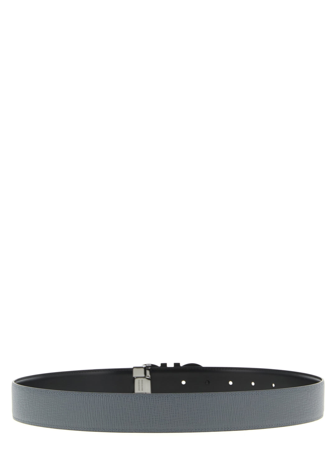 Ferragamo Gray Calfskin Regular Belt