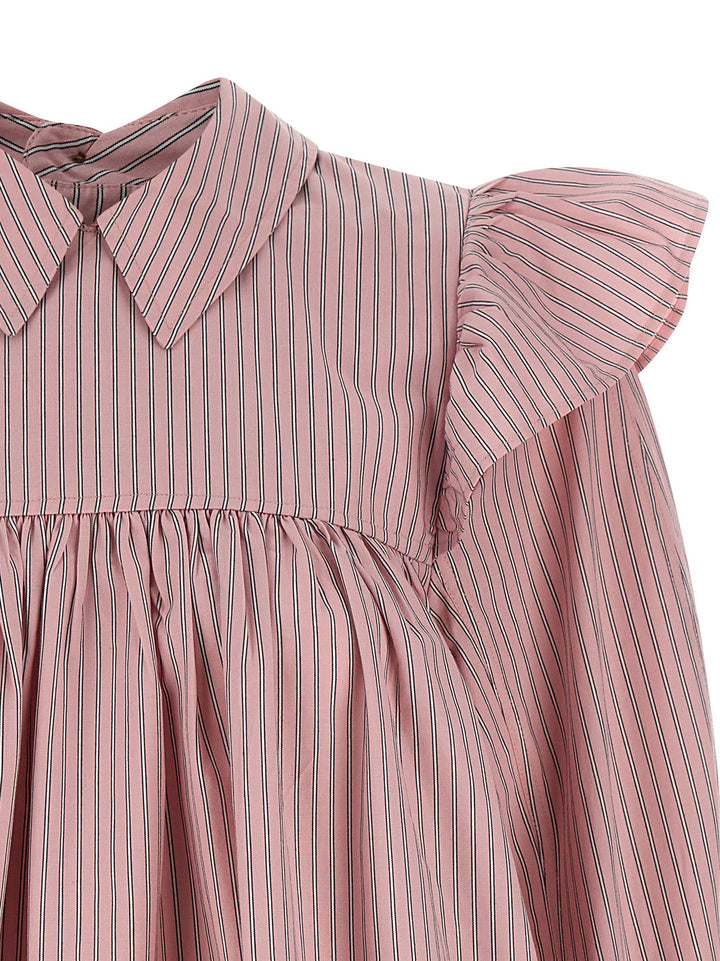 Ganni Multicolor Organic Cotton Short Dress