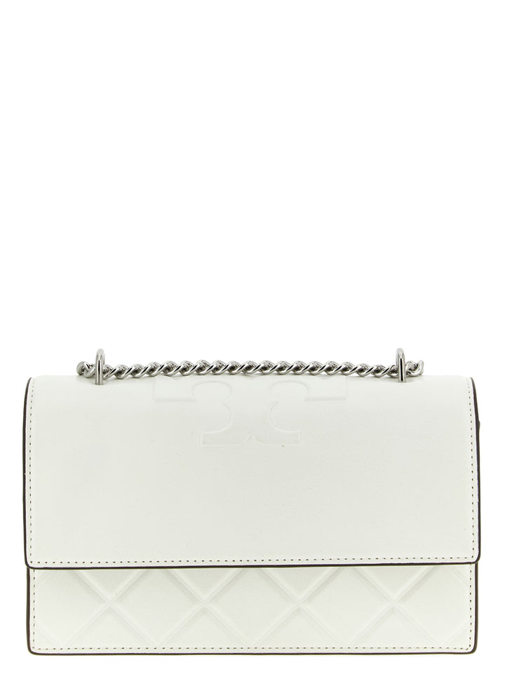 Tory Burch White Goatskin Crossbody Bag