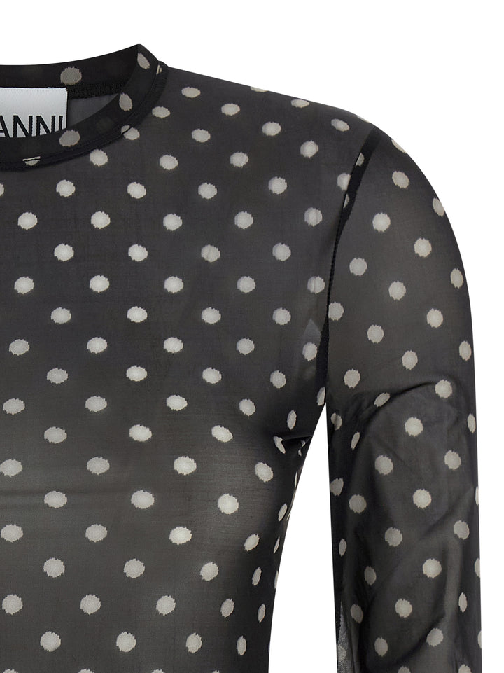 Ganni Black Polyester Sweatshirt