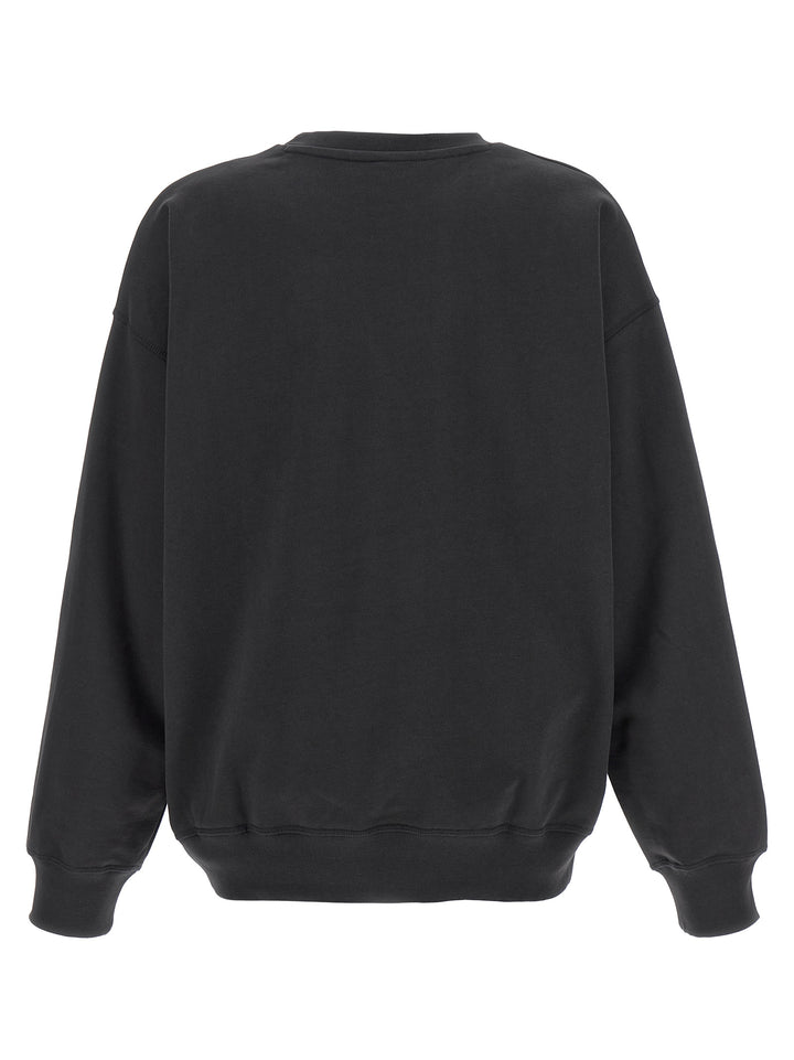 Ganni Black Organic Cotton Sweatshirt