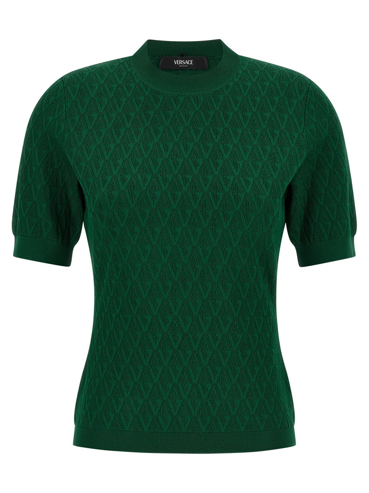 Versace Bicolor Viscose T-Shirt