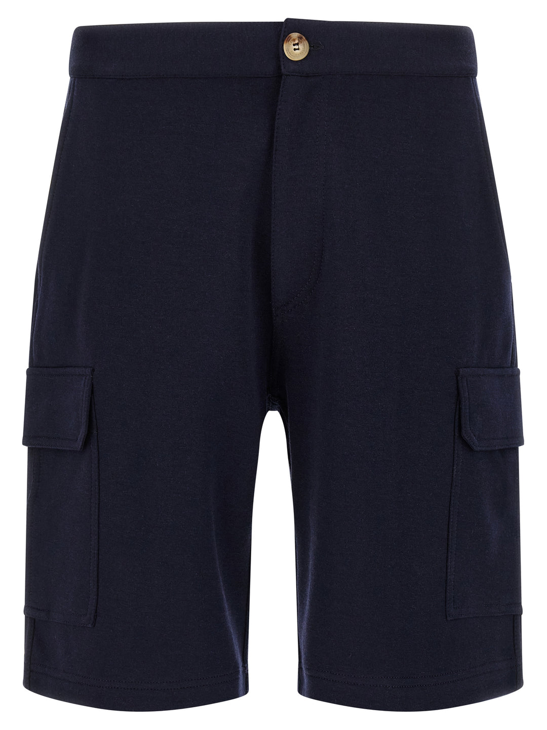 Brunello Cucinelli Blue Cotton Bermuda Shorts