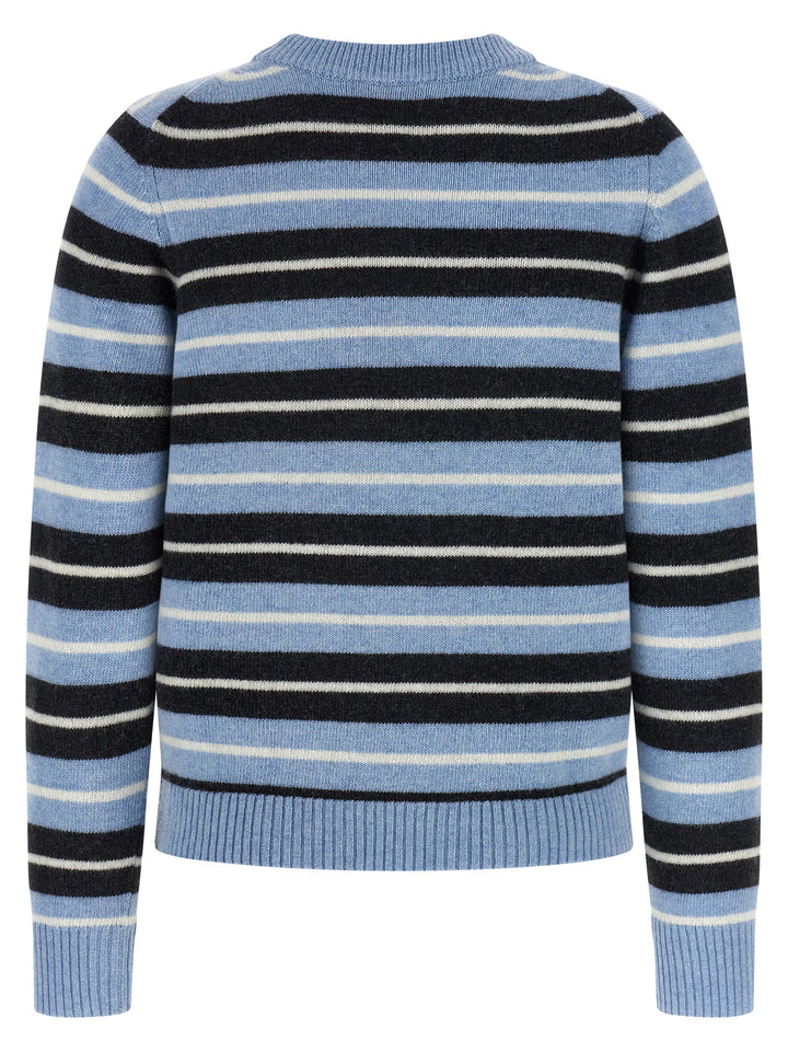 Ganni Blue Wool Cardigan