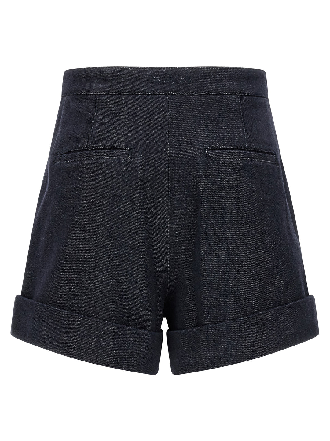 Max Mara Blue Cotton Bermuda Shorts