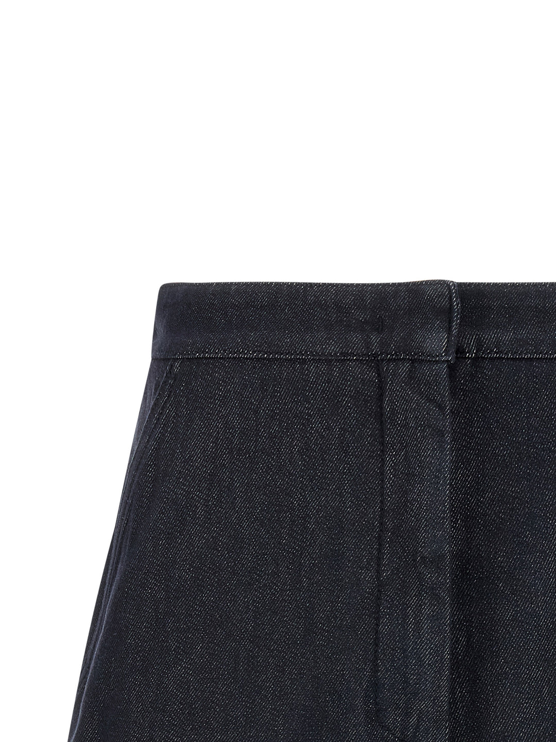 Max Mara Blue Cotton Bermuda Shorts