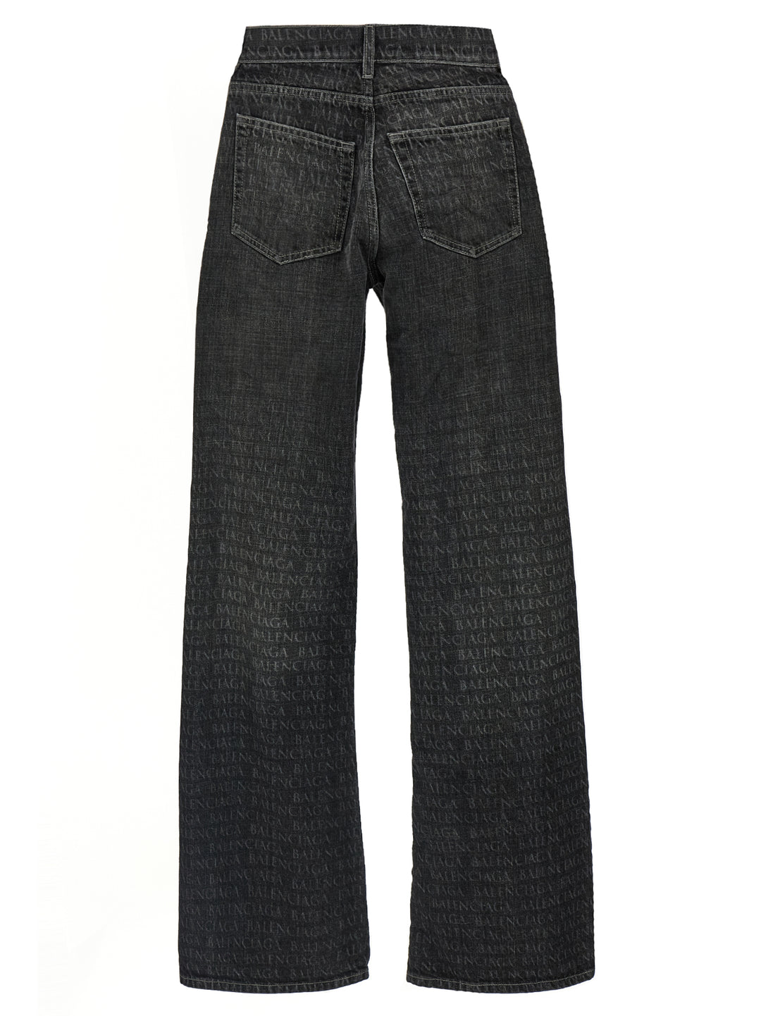 Balenciaga Black Cotton Flared Jeans