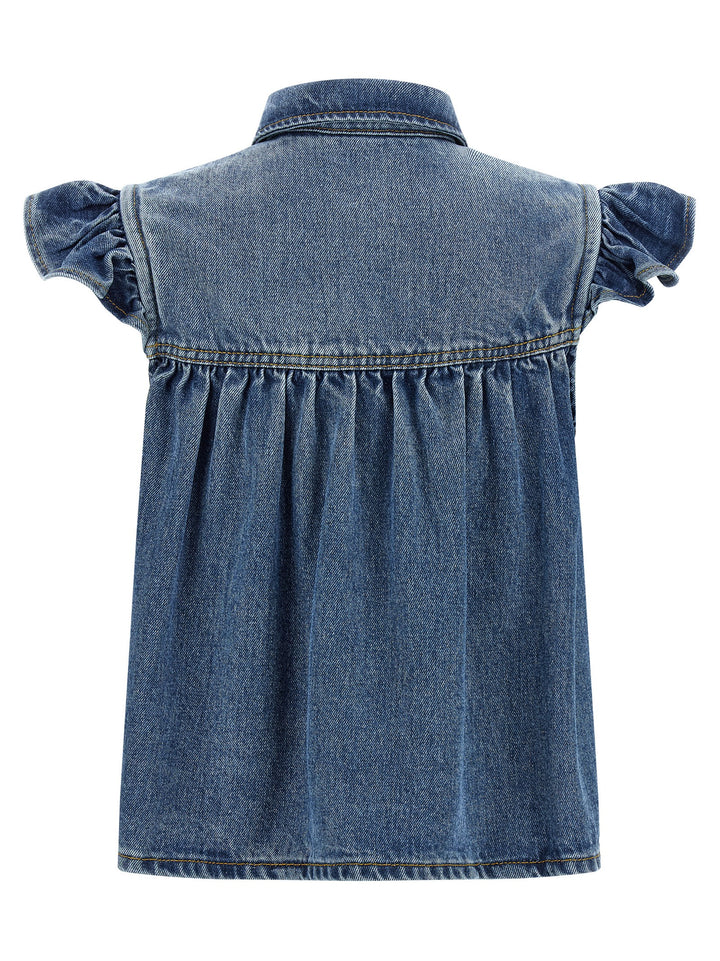 Ganni Blue Denim Shirt