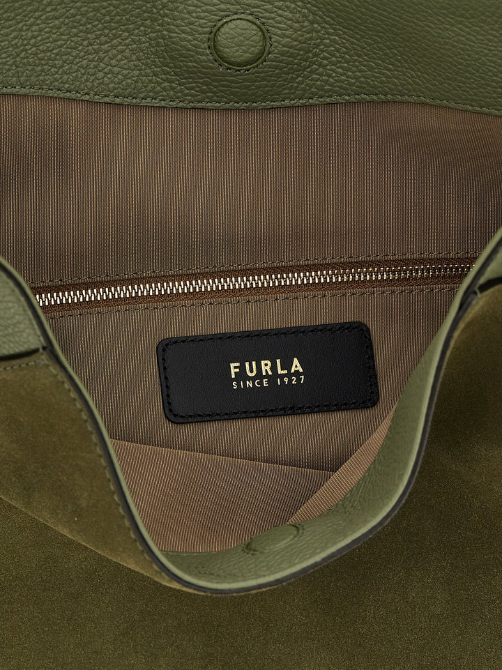 Furla Bicolor Calfskin Shoulder Bag