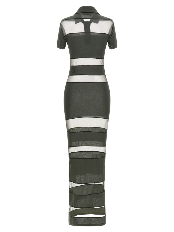 Coperni Bicolor Cotton Long Dress