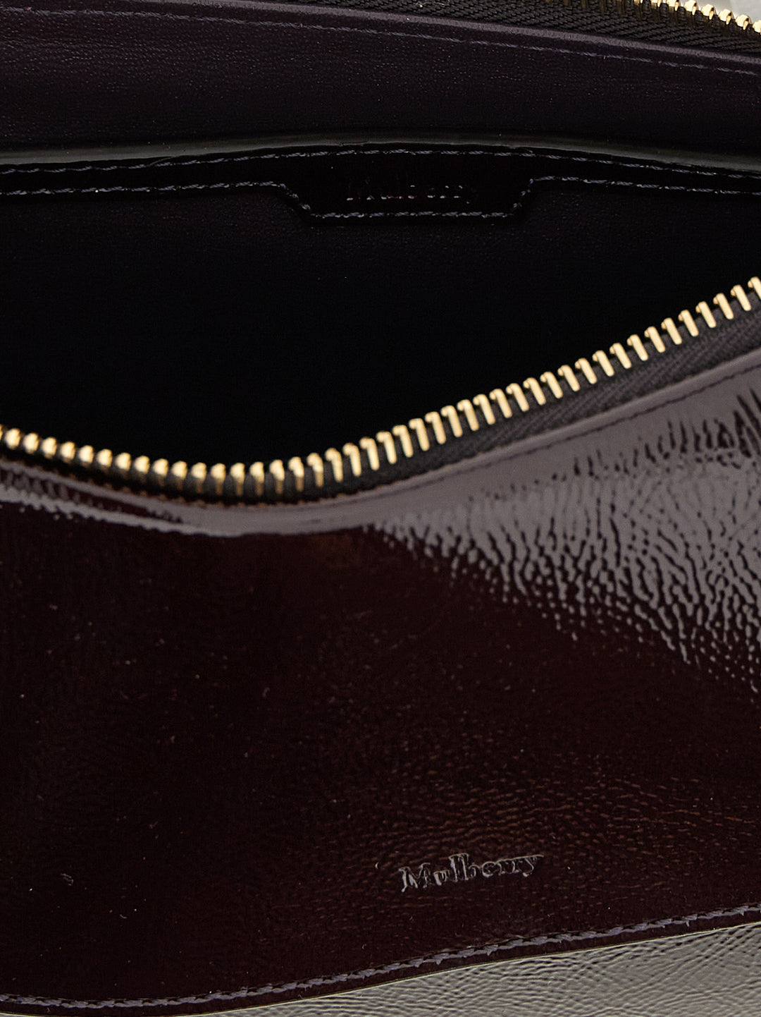 Mulberry Purple Calfskin Shoulder Bag