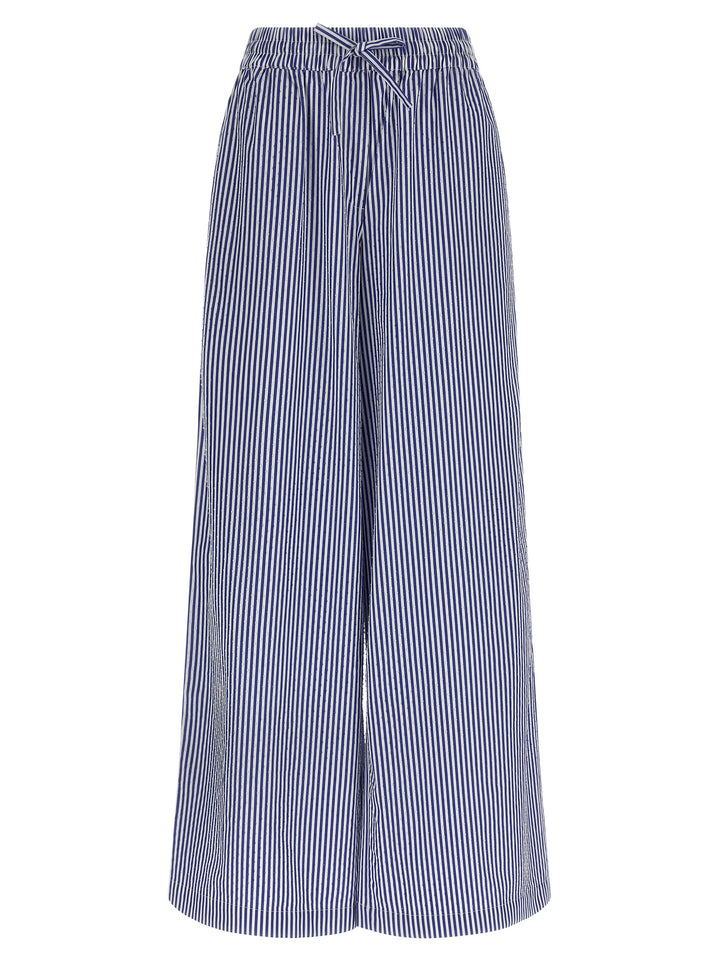 P.A.R.O.S.H. Blue Cotton Casual Pants