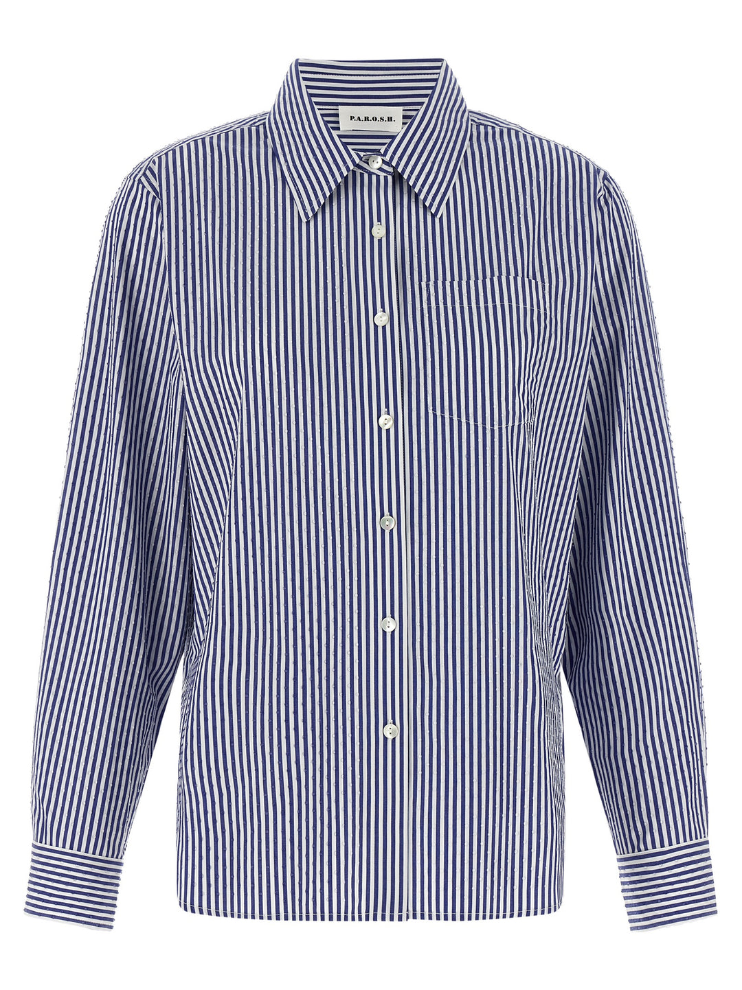 P.A.R.O.S.H. Blue Cotton Blouse