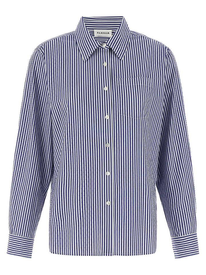 P.A.R.O.S.H. Blue Cotton Blouse