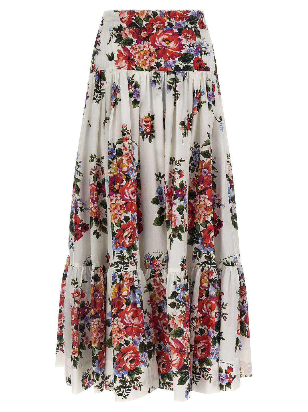 Dolce &amp; Gabbana White Cotton Mini Skirt