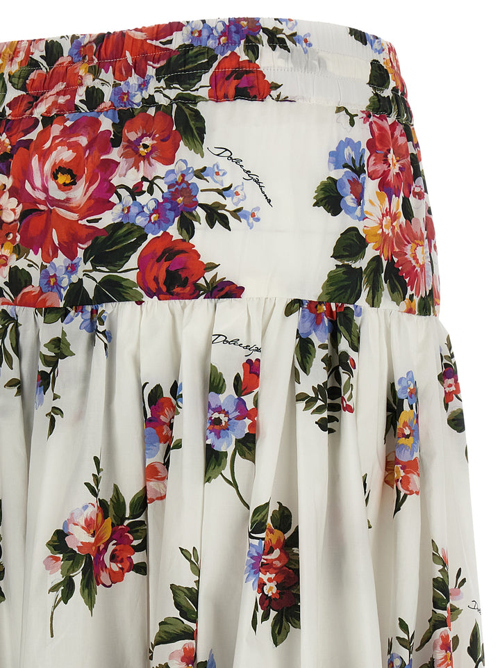 Dolce &amp; Gabbana White Cotton Mini Skirt